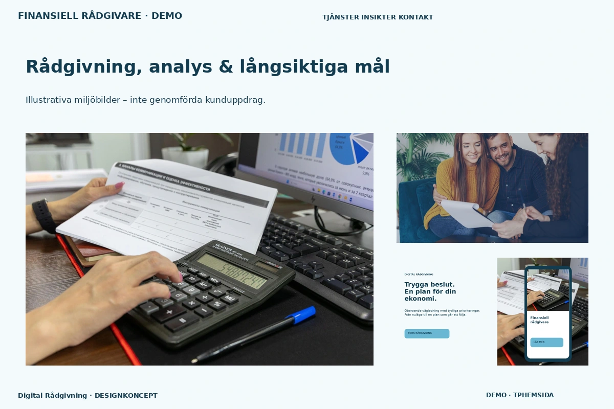 Digital Rådgivning – Rådgivning, analys & långsiktiga mål för finansiell rådgivare