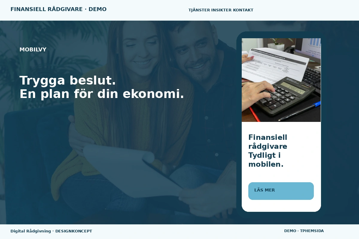 Digital Rådgivning – Mobilvy för finansiell rådgivare