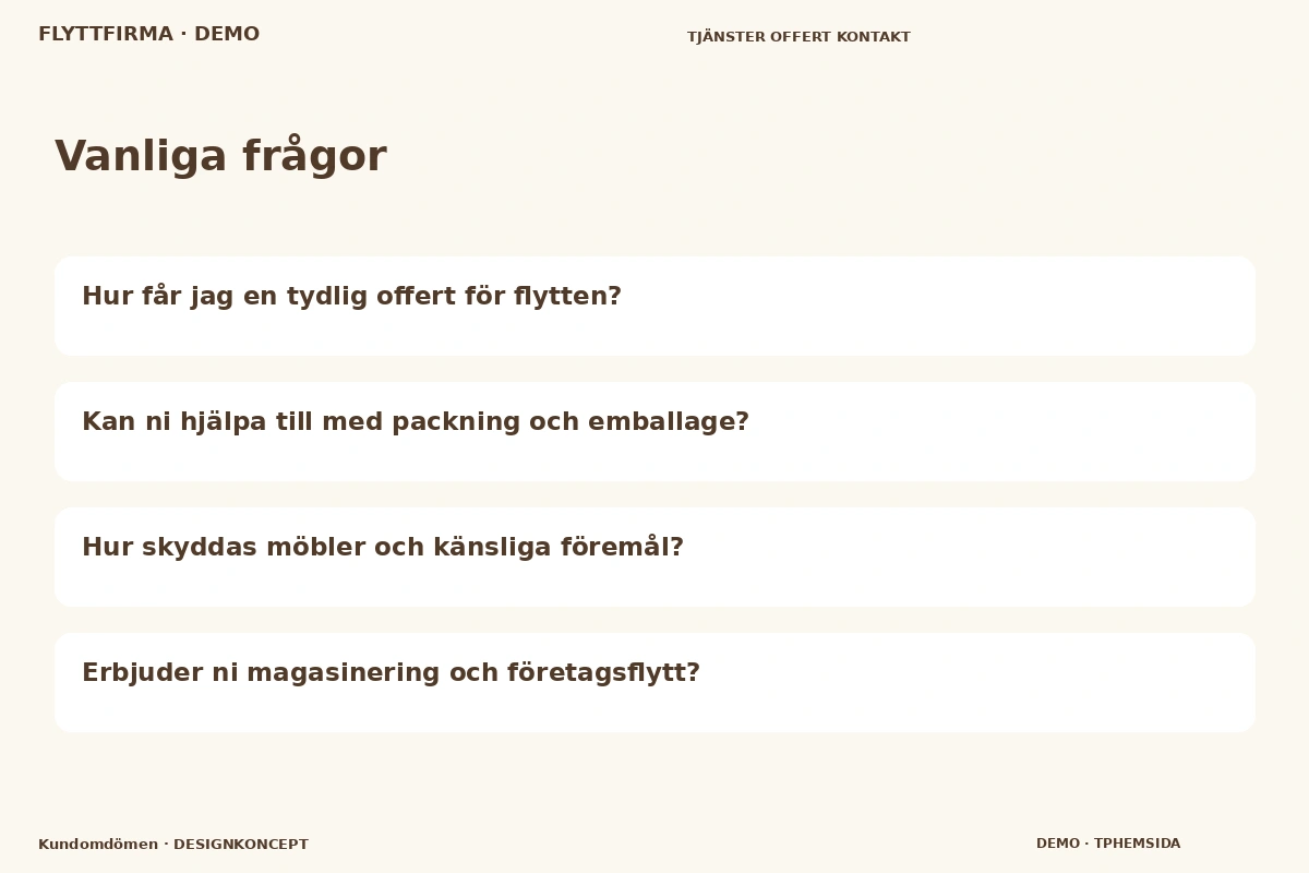 Kundomdömen – Vanliga frågor för flyttfirma