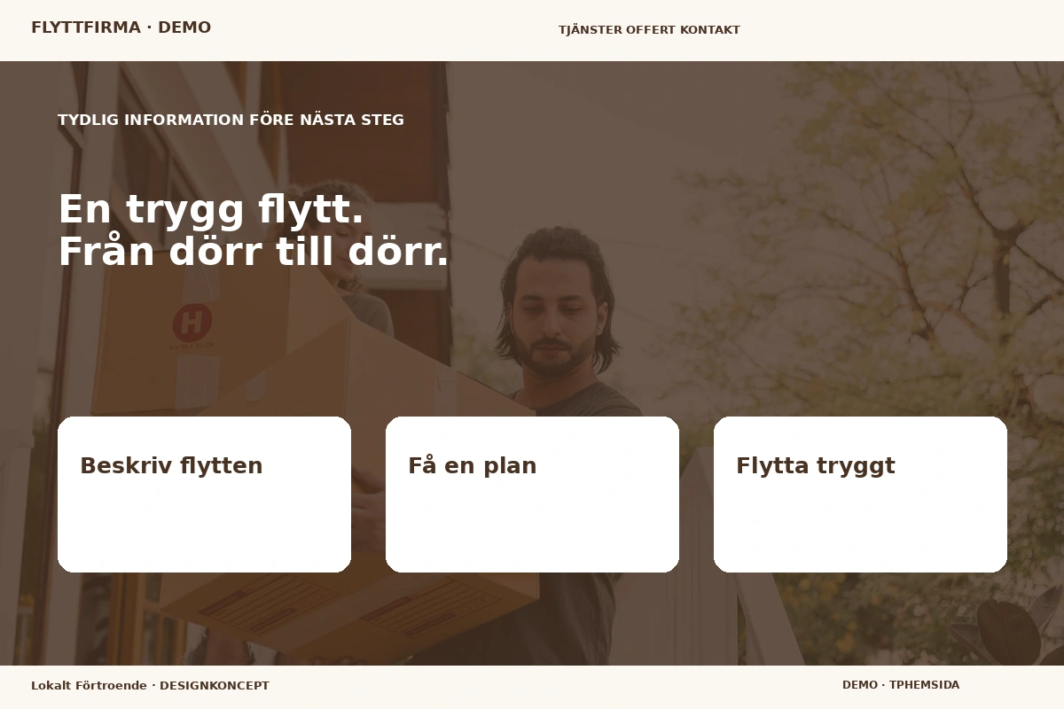 Lokalt Förtroende – Inför ditt val för flyttfirma