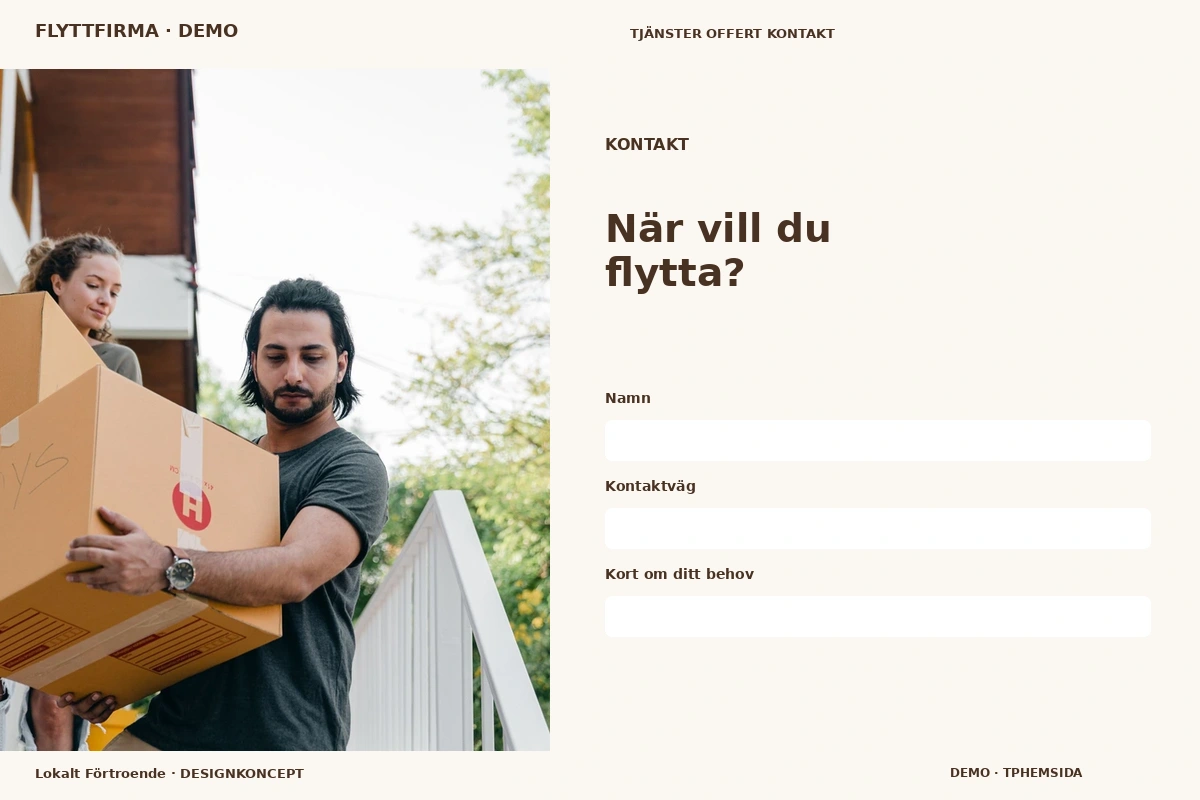 Lokalt Förtroende – Kontakt för flyttfirma