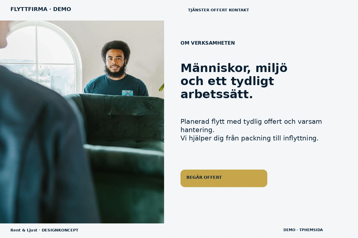Rent & Ljust – Om verksamheten för flyttfirma