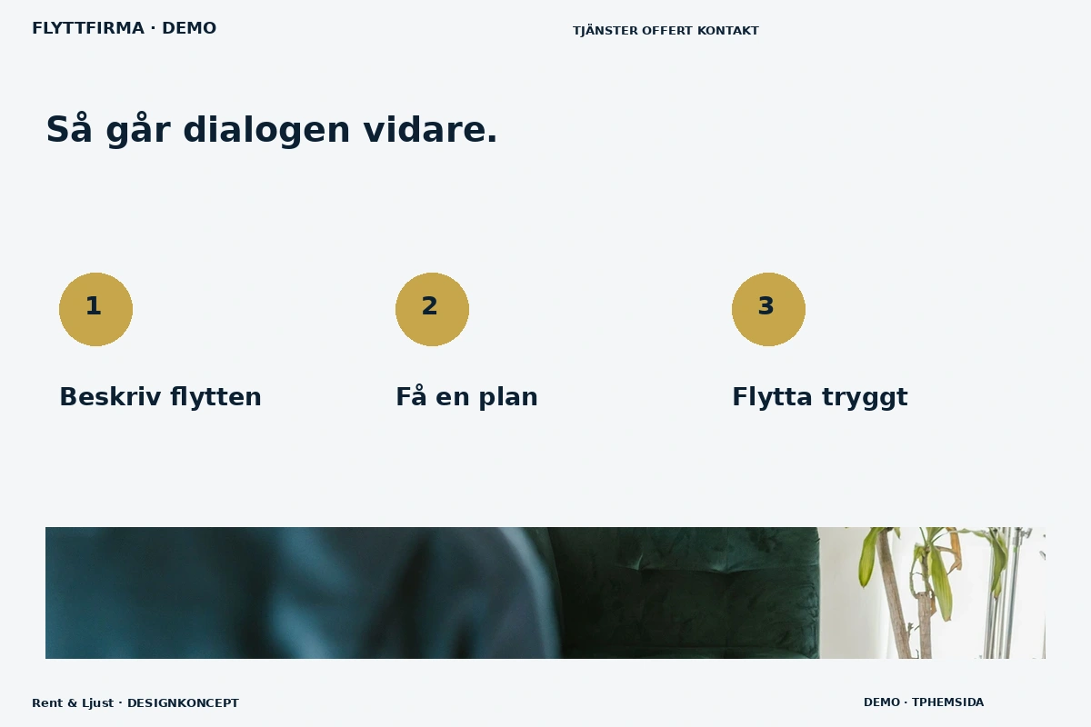 Rent & Ljust – Så fungerar dialogen för flyttfirma