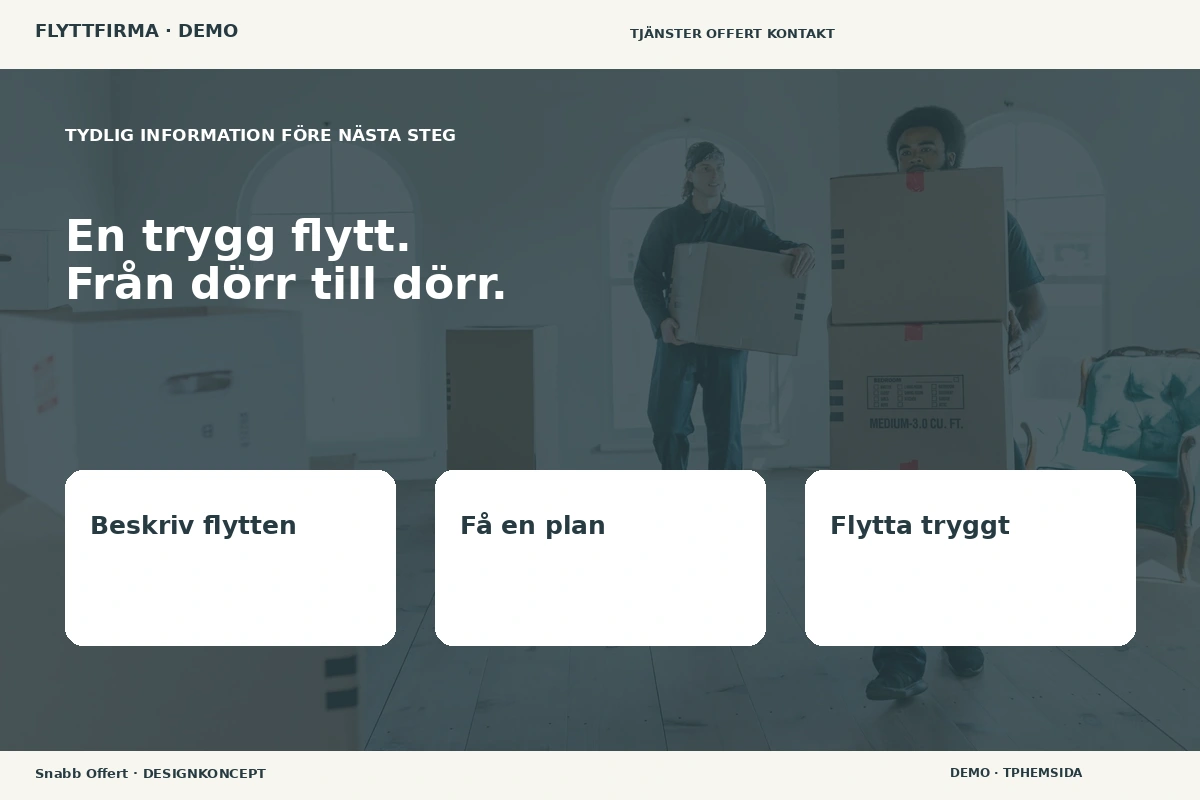 Snabb Offert – Inför ditt val för flyttfirma