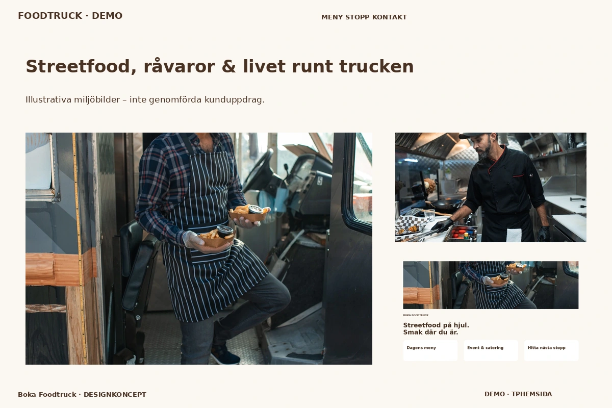 Boka Foodtruck – Streetfood, råvaror & livet runt trucken för foodtruck