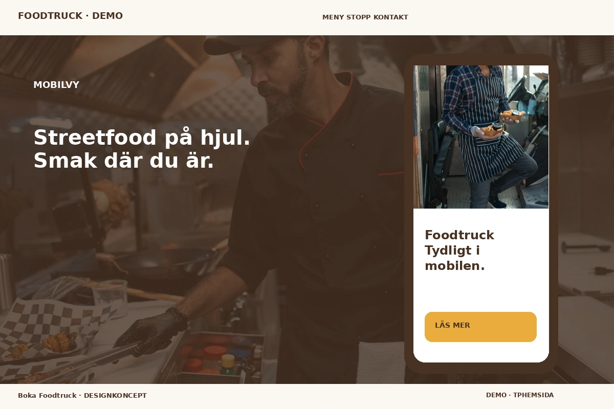 Boka Foodtruck – Mobilvy för foodtruck