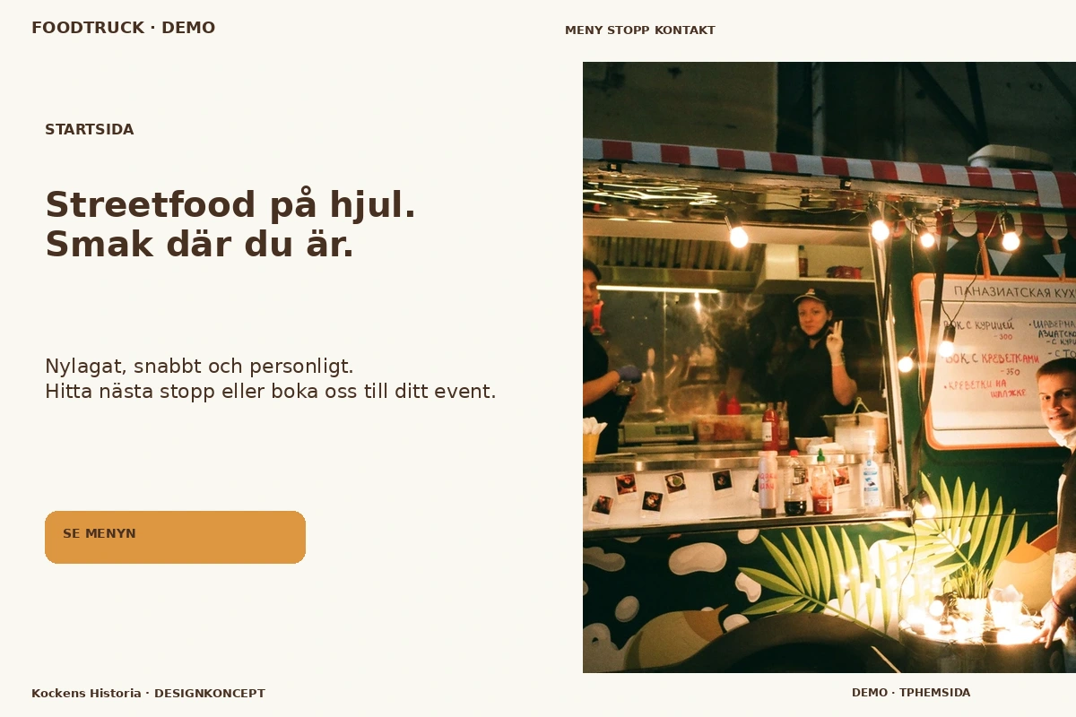 Kockens Historia – Startsida för foodtruck