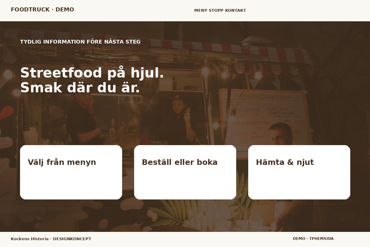 Kockens Historia – Inför ditt val för foodtruck