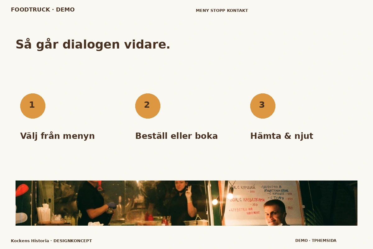 Kockens Historia – Så fungerar dialogen för foodtruck