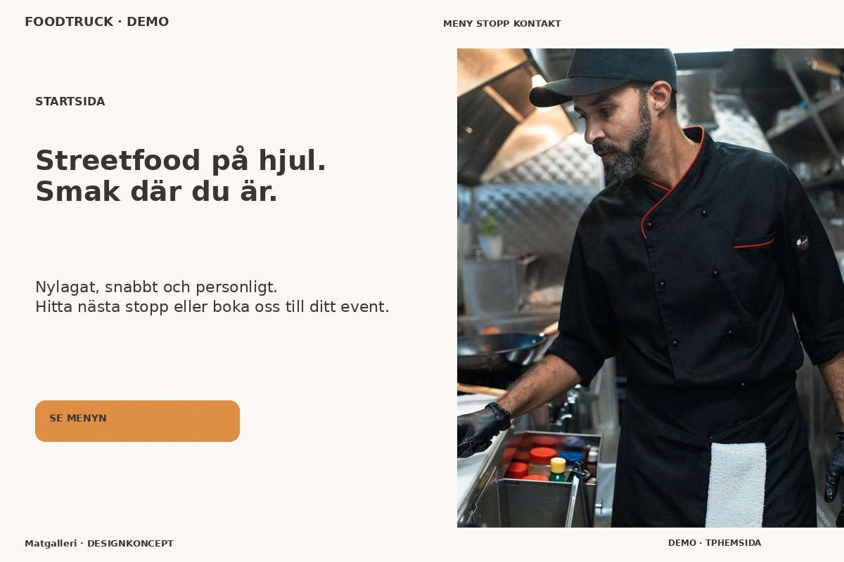 Matgalleri – Startsida för foodtruck