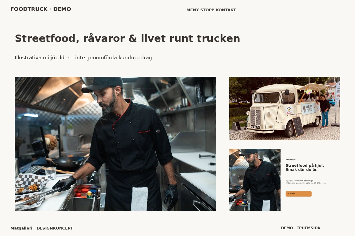 Matgalleri – Streetfood, råvaror & livet runt trucken för foodtruck