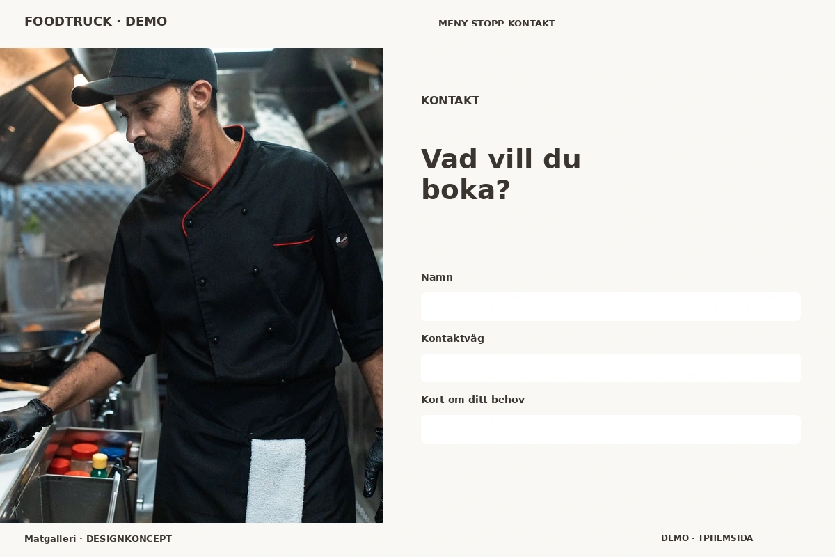 Matgalleri – Kontakt för foodtruck