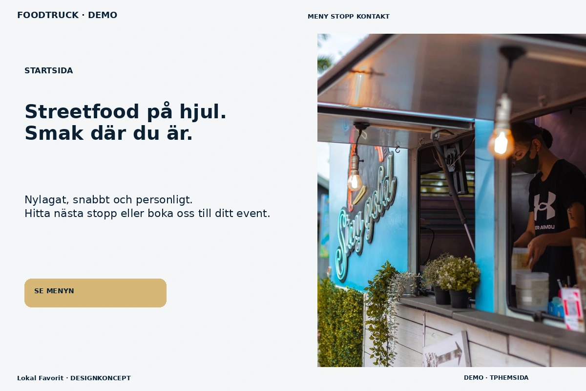 Lokal Favorit – Startsida för foodtruck