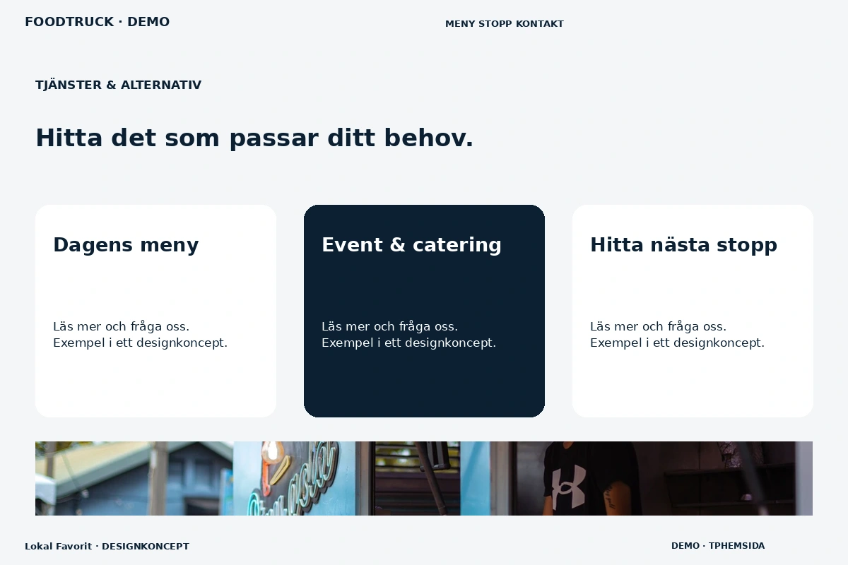 Lokal Favorit – Tjänster & alternativ för foodtruck