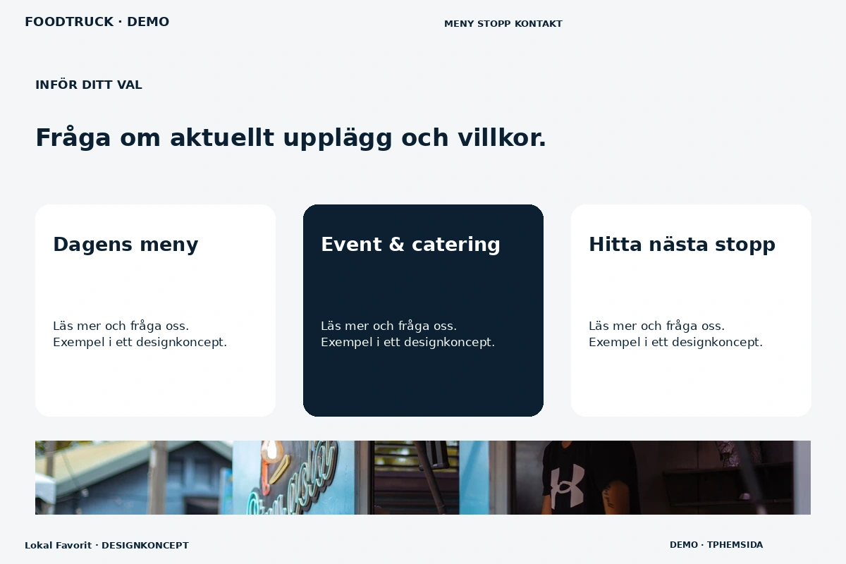 Lokal Favorit – Alternativ & villkor för foodtruck