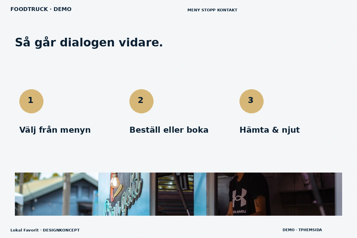 Lokal Favorit – Så fungerar dialogen för foodtruck