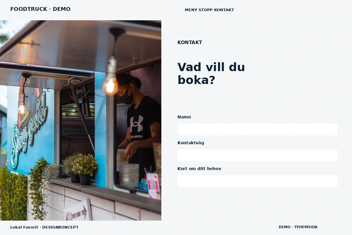 Lokal Favorit – Kontakt för foodtruck