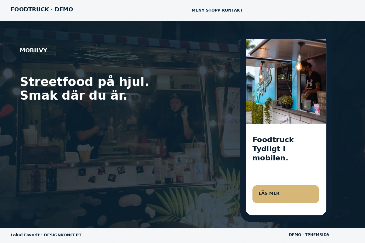 Lokal Favorit – Mobilvy för foodtruck