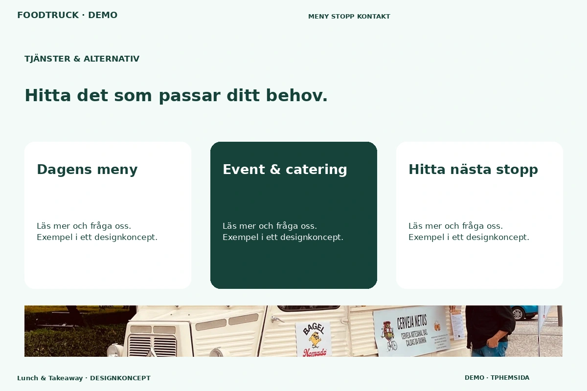 Lunch & Takeaway – Tjänster & alternativ för foodtruck