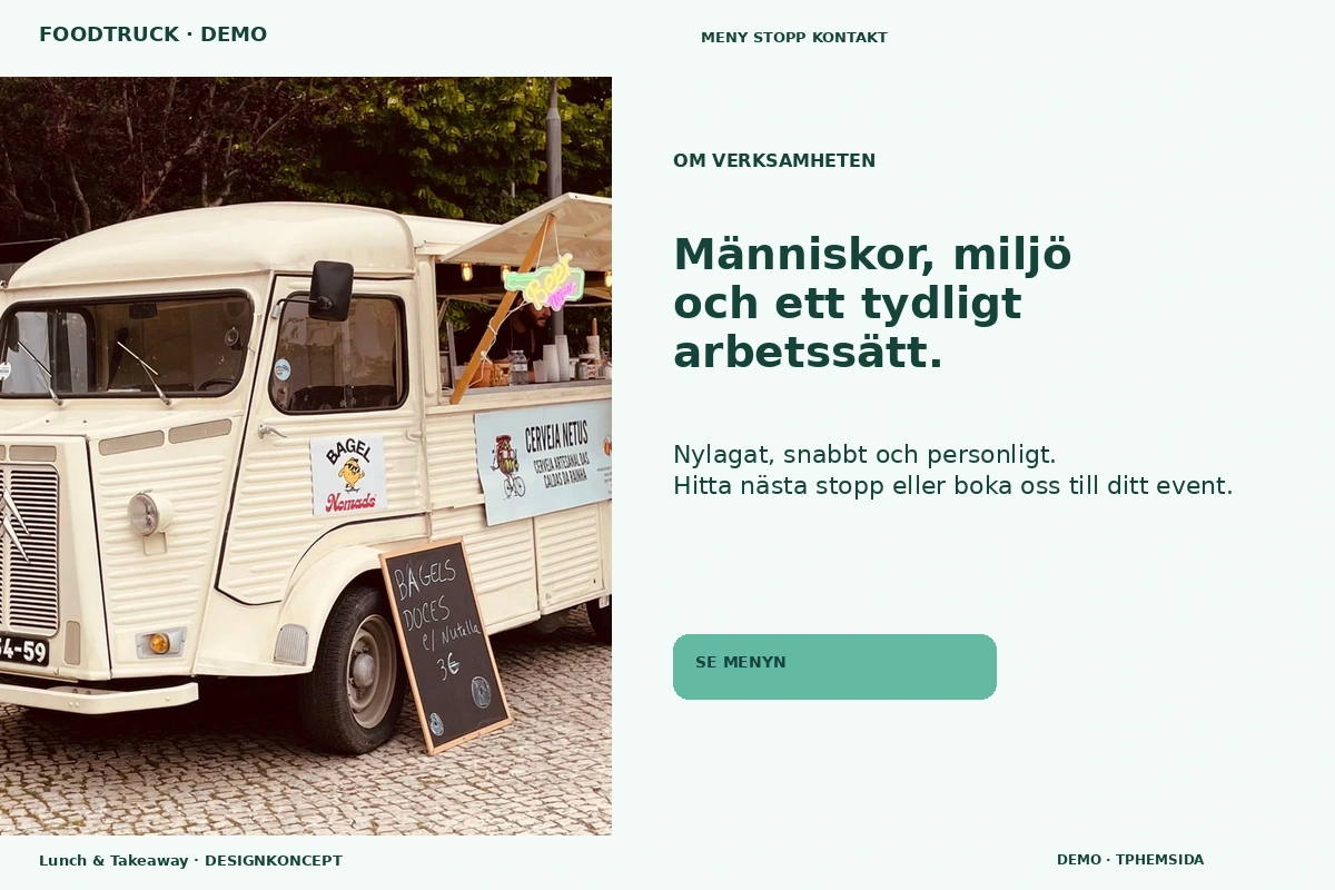 Lunch & Takeaway – Om verksamheten för foodtruck