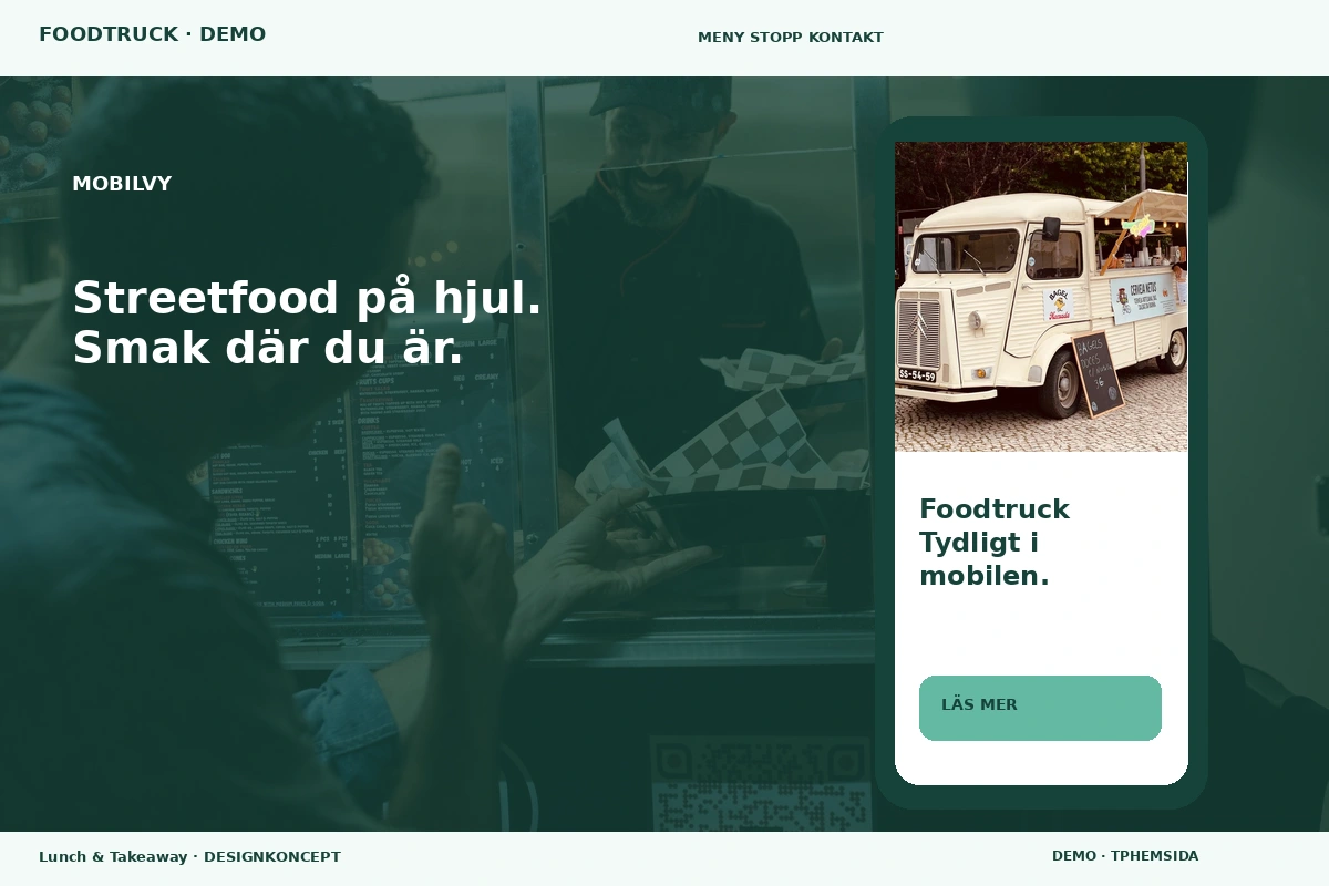 Lunch & Takeaway – Mobilvy för foodtruck