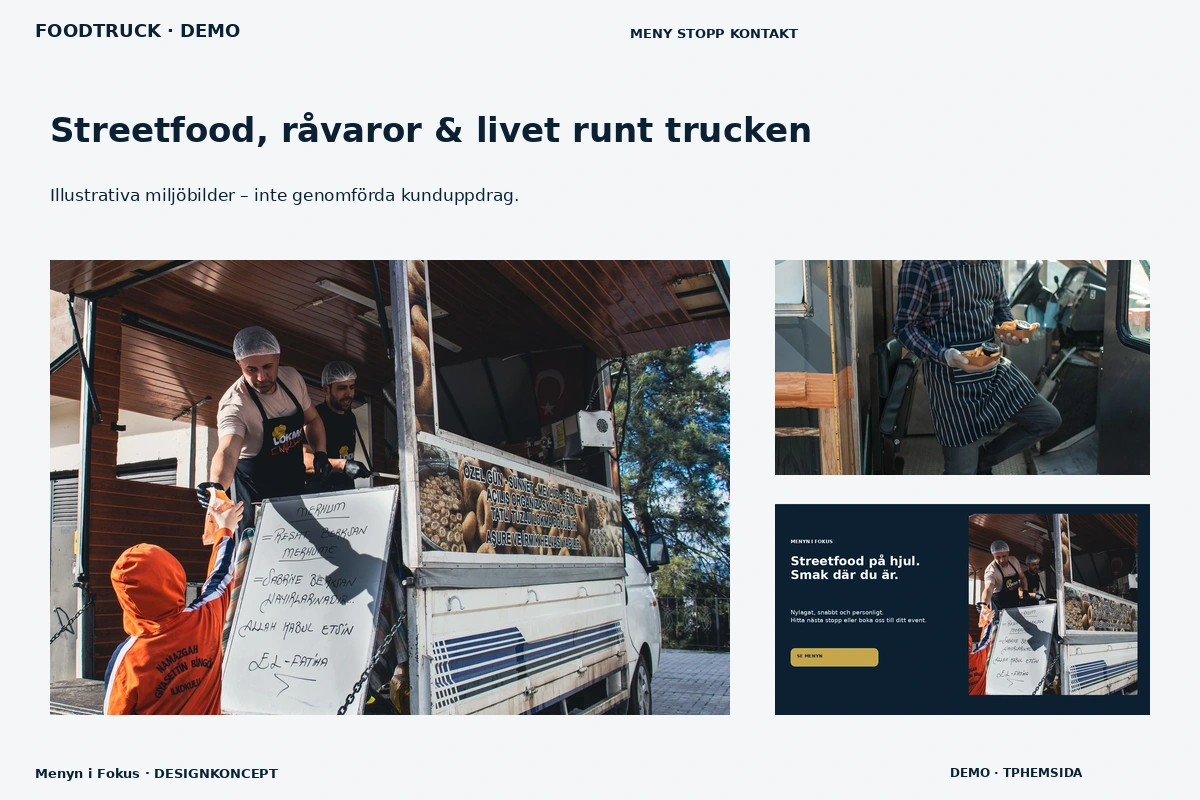 Menyn i Fokus – Streetfood, råvaror & livet runt trucken för foodtruck