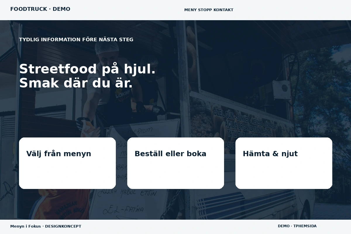Menyn i Fokus – Inför ditt val för foodtruck
