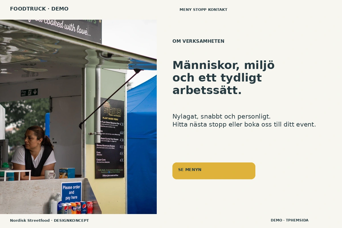 Nordisk Streetfood – Om verksamheten för foodtruck