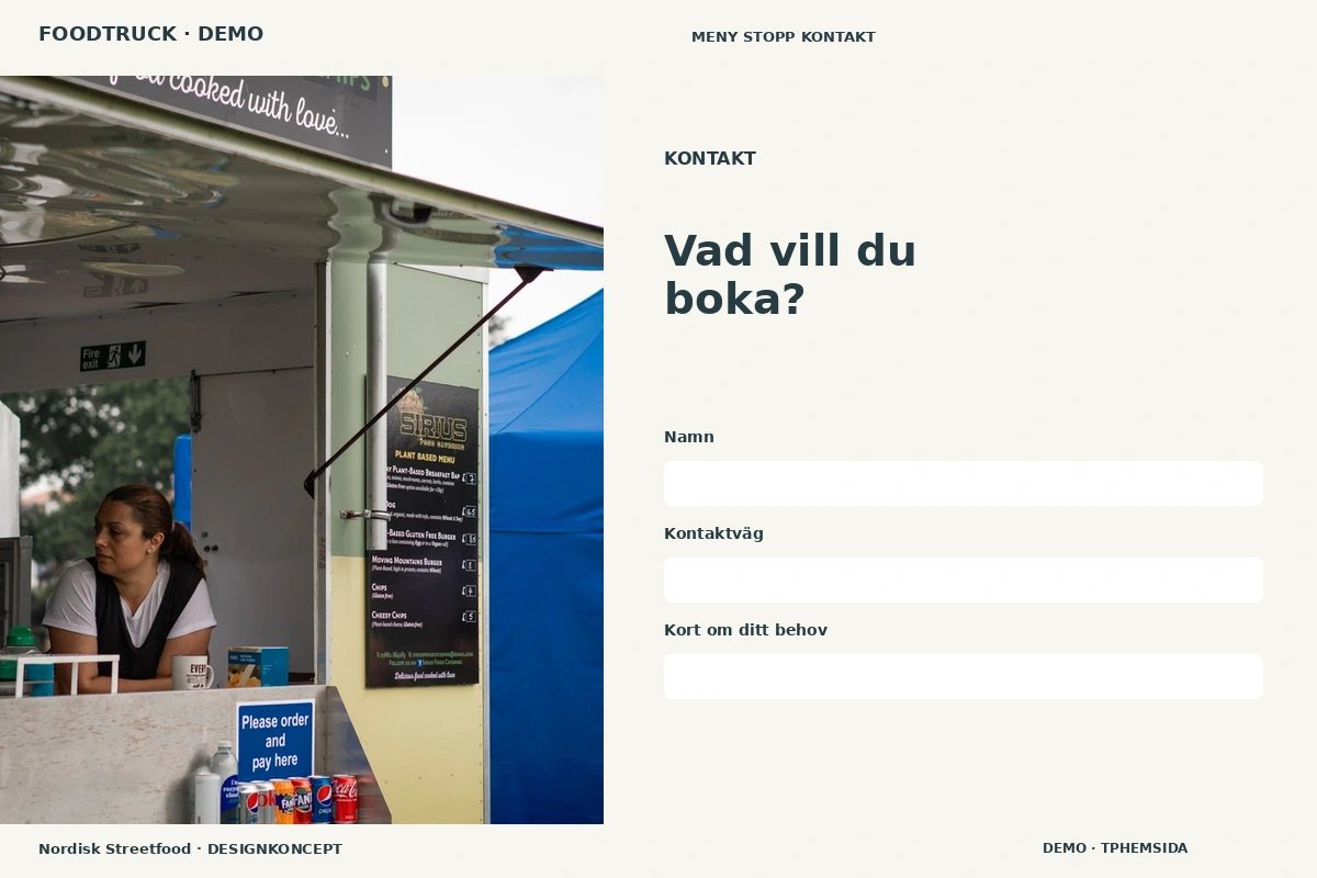 Nordisk Streetfood – Kontakt för foodtruck