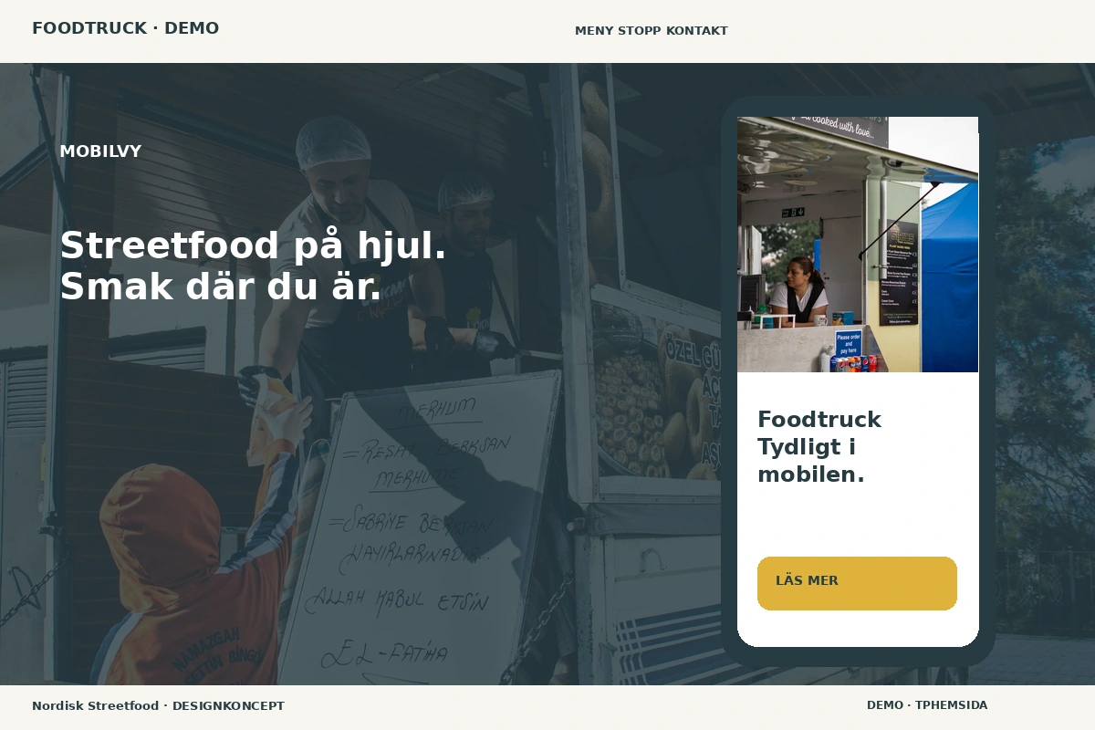 Nordisk Streetfood – Mobilvy för foodtruck