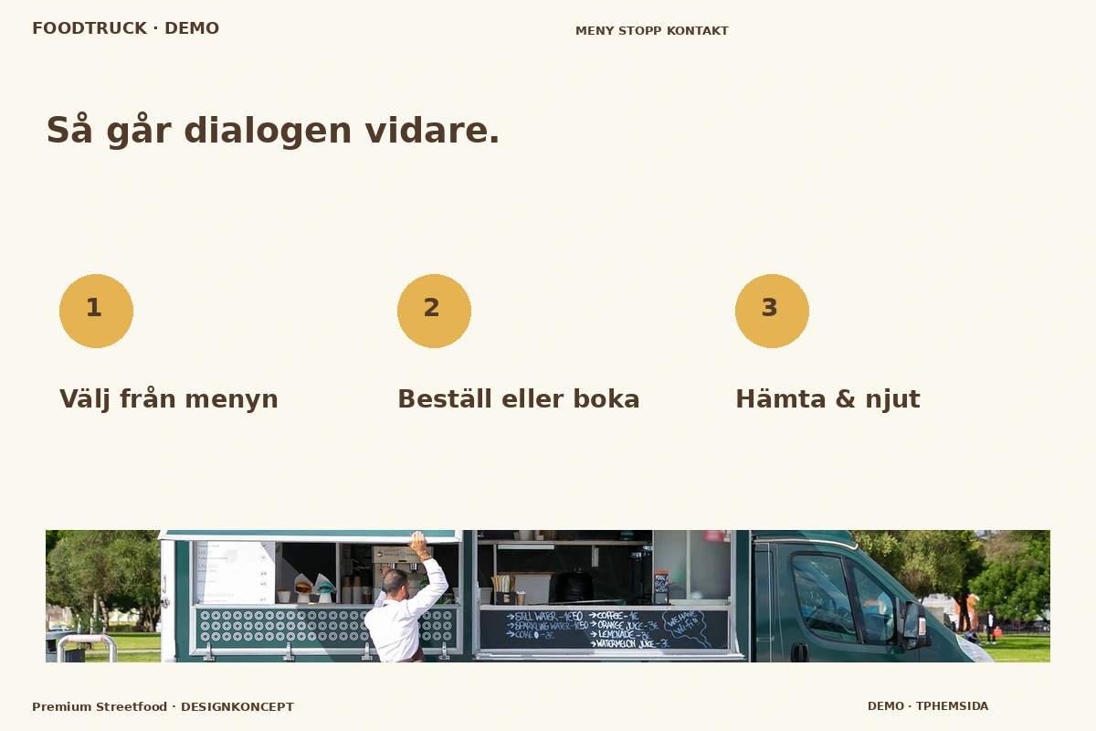 Premium Streetfood – Så fungerar dialogen för foodtruck