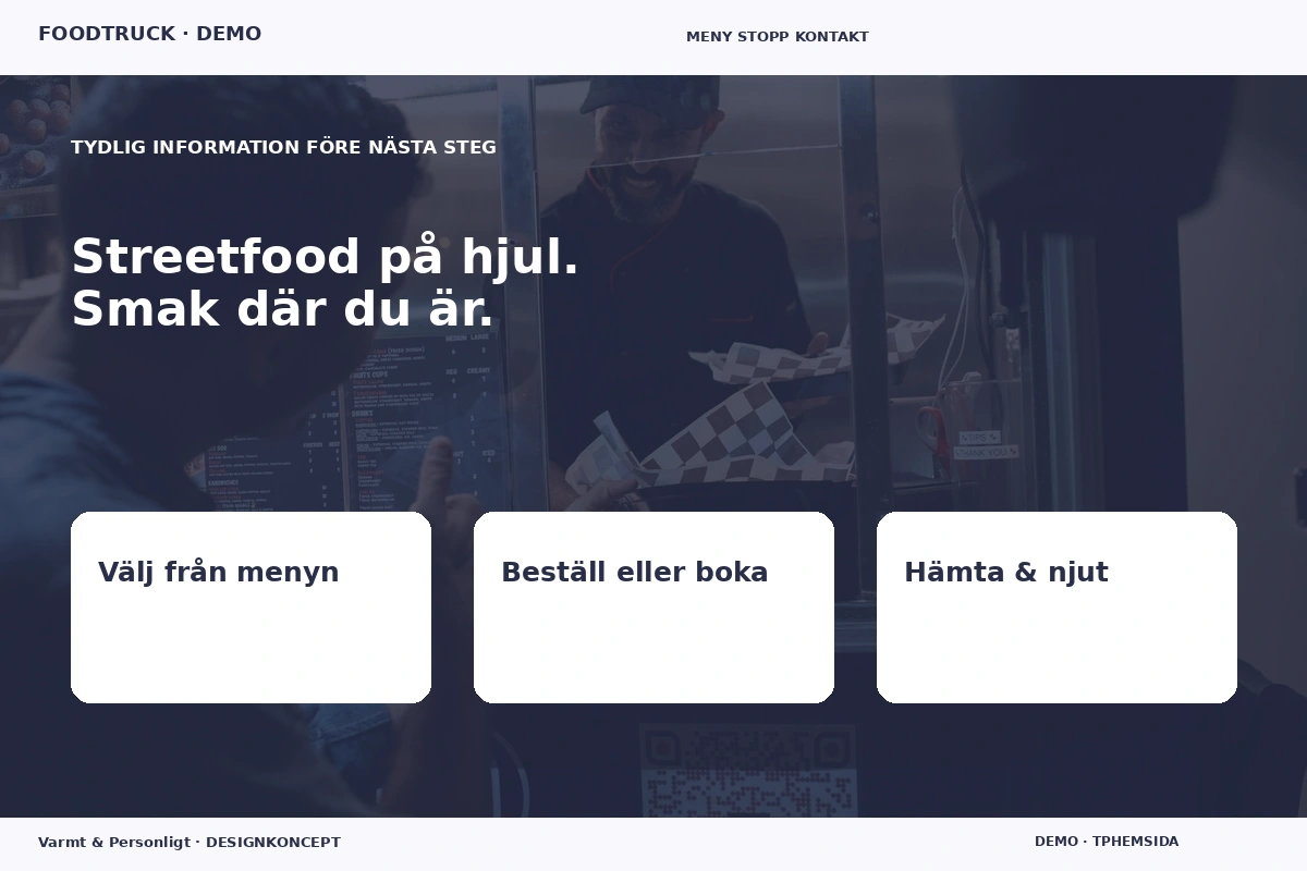 Varmt & Personligt – Inför ditt val för foodtruck