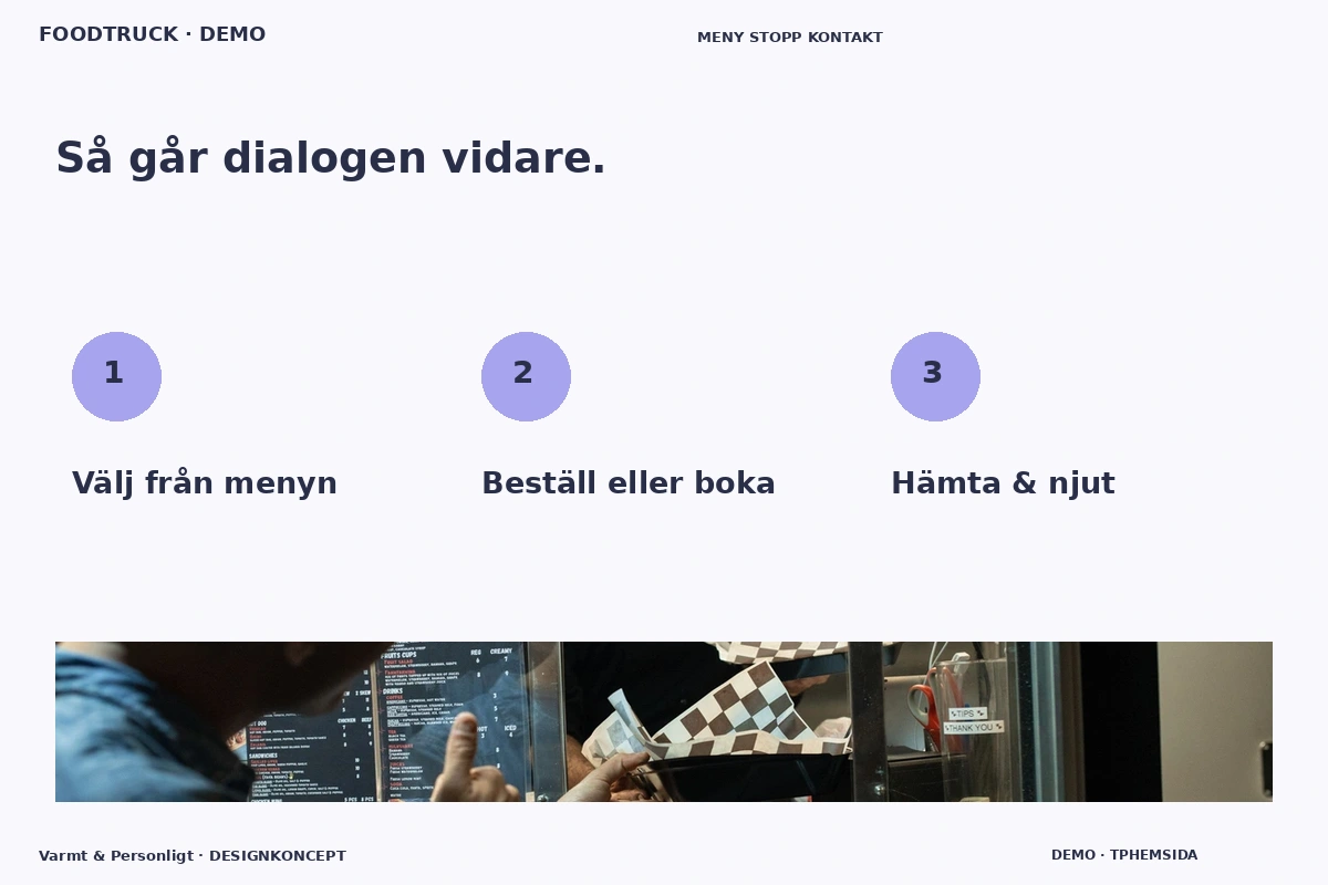 Varmt & Personligt – Så fungerar dialogen för foodtruck