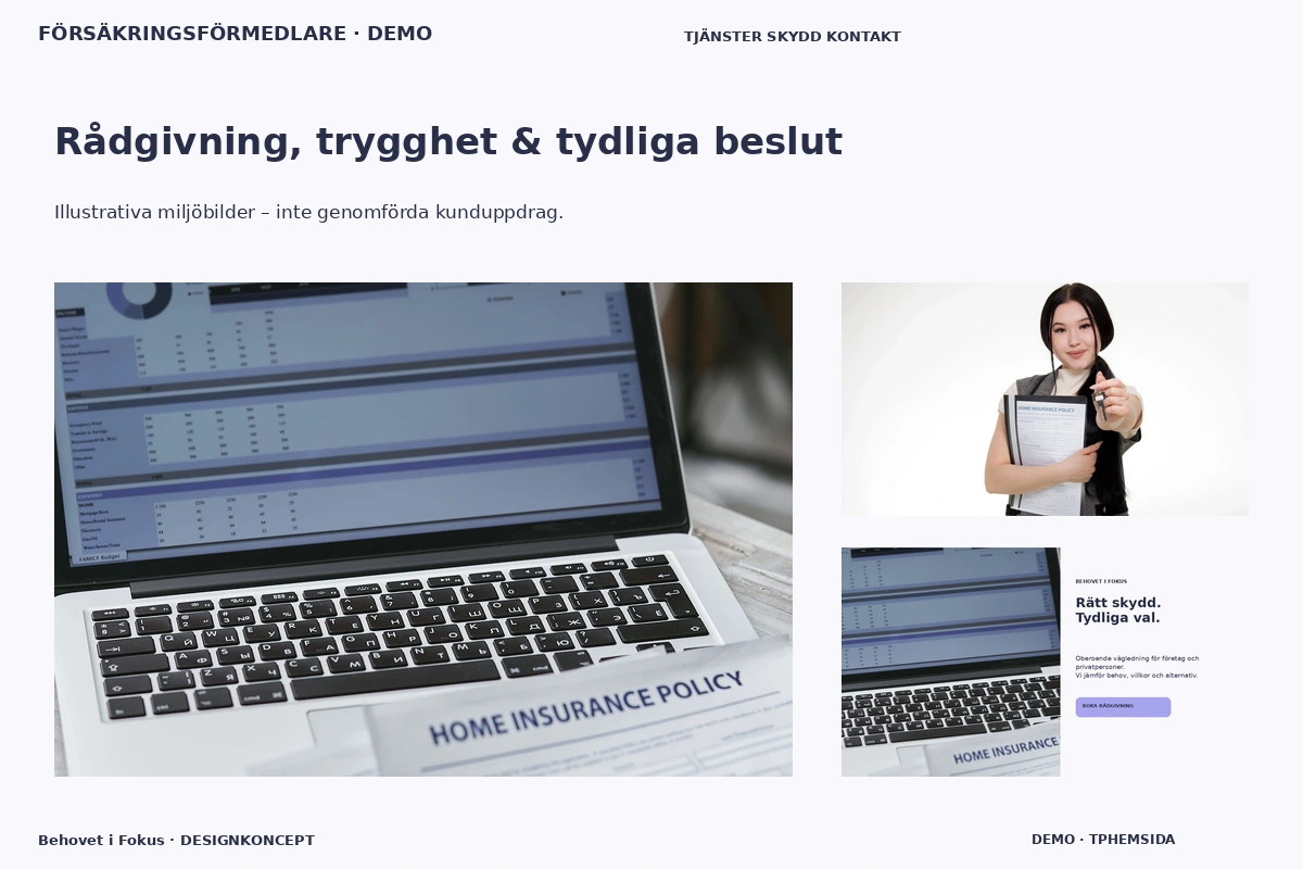 Behovet i Fokus – Rådgivning, trygghet & tydliga beslut för försäkringsförmedlare