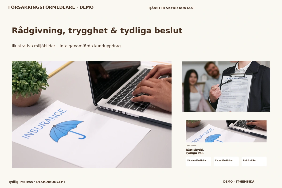 Tydlig Process – Rådgivning, trygghet & tydliga beslut för försäkringsförmedlare