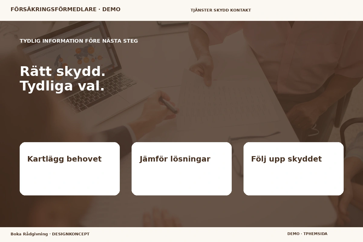 Boka Rådgivning – Inför ditt val för försäkringsförmedlare