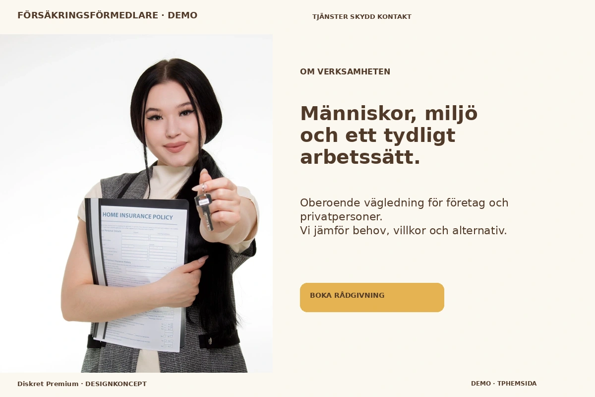 Diskret Premium – Om verksamheten för försäkringsförmedlare