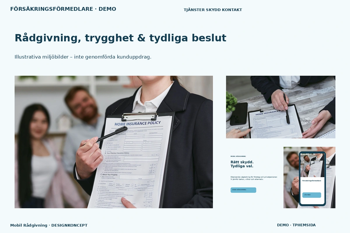 Mobil Rådgivning – Rådgivning, trygghet & tydliga beslut för försäkringsförmedlare