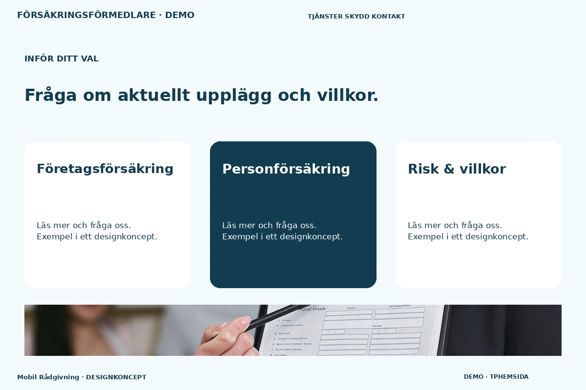 Mobil Rådgivning – Alternativ & villkor för försäkringsförmedlare