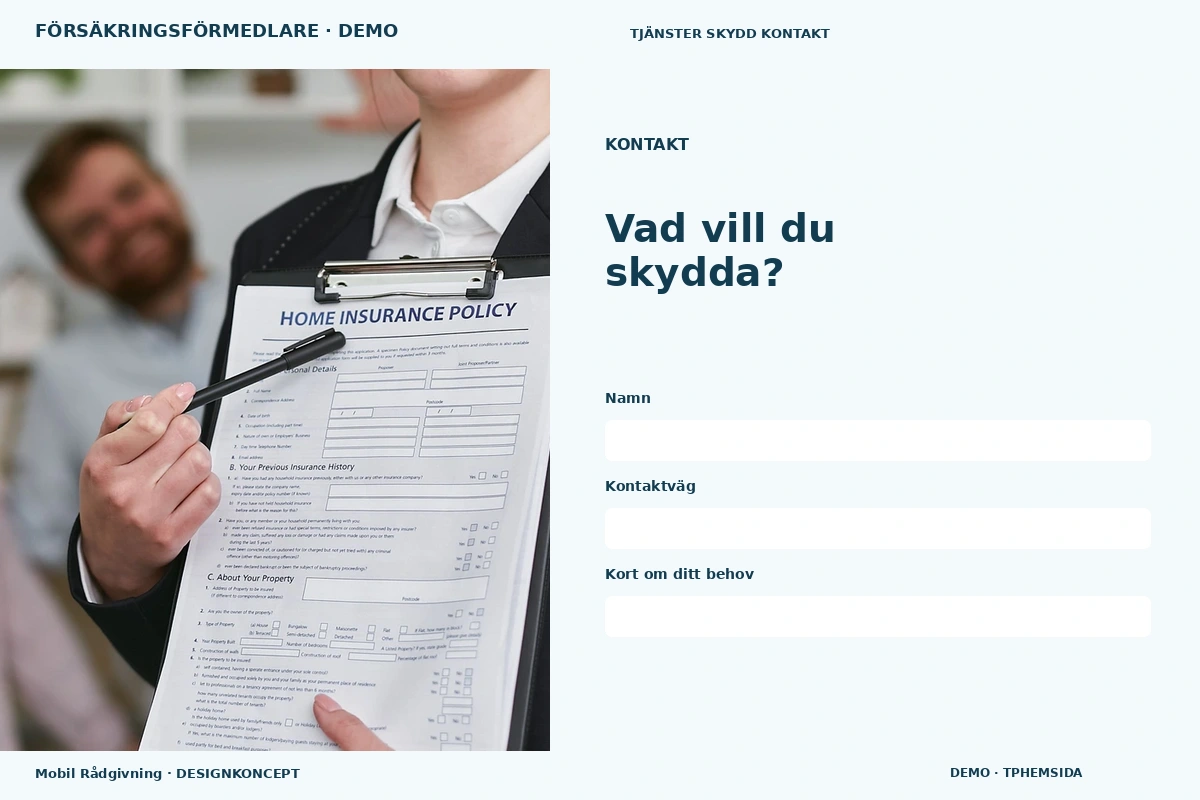 Mobil Rådgivning – Kontakt för försäkringsförmedlare