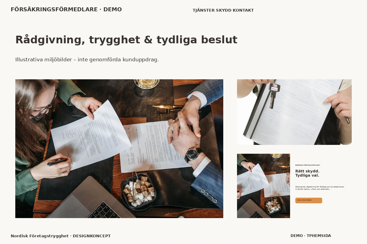 Nordisk Företagstrygghet – Rådgivning, trygghet & tydliga beslut för försäkringsförmedlare