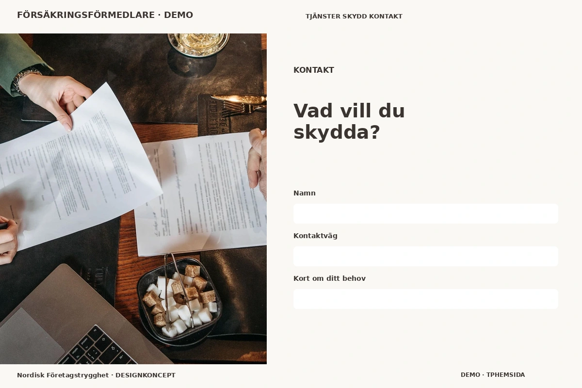 Nordisk Företagstrygghet – Kontakt för försäkringsförmedlare