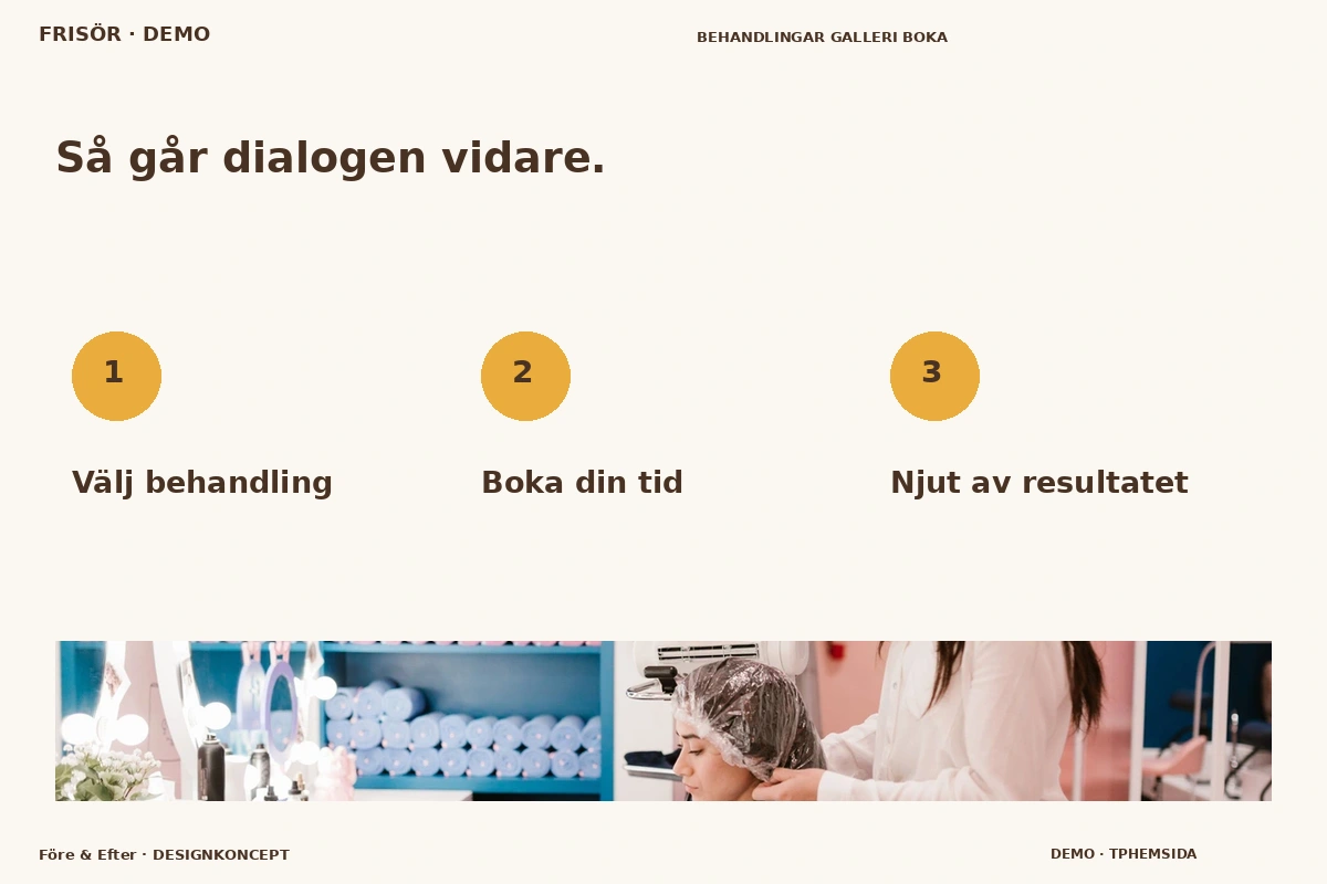 Före & Efter – Så fungerar dialogen för frisör