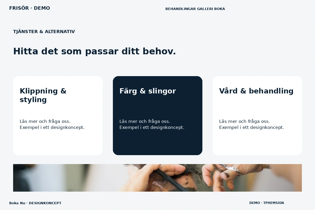 Boka Nu – Tjänster & alternativ för frisör