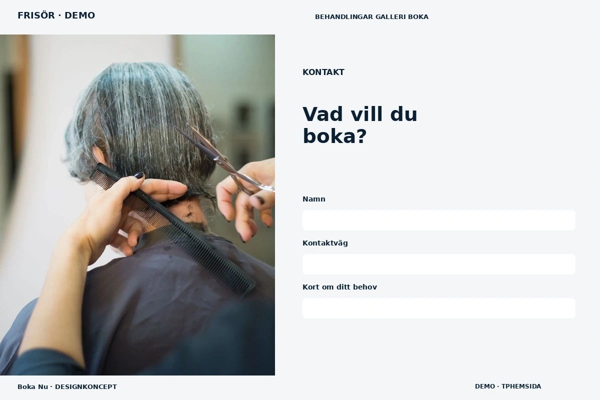 Boka Nu – Kontakt för frisör