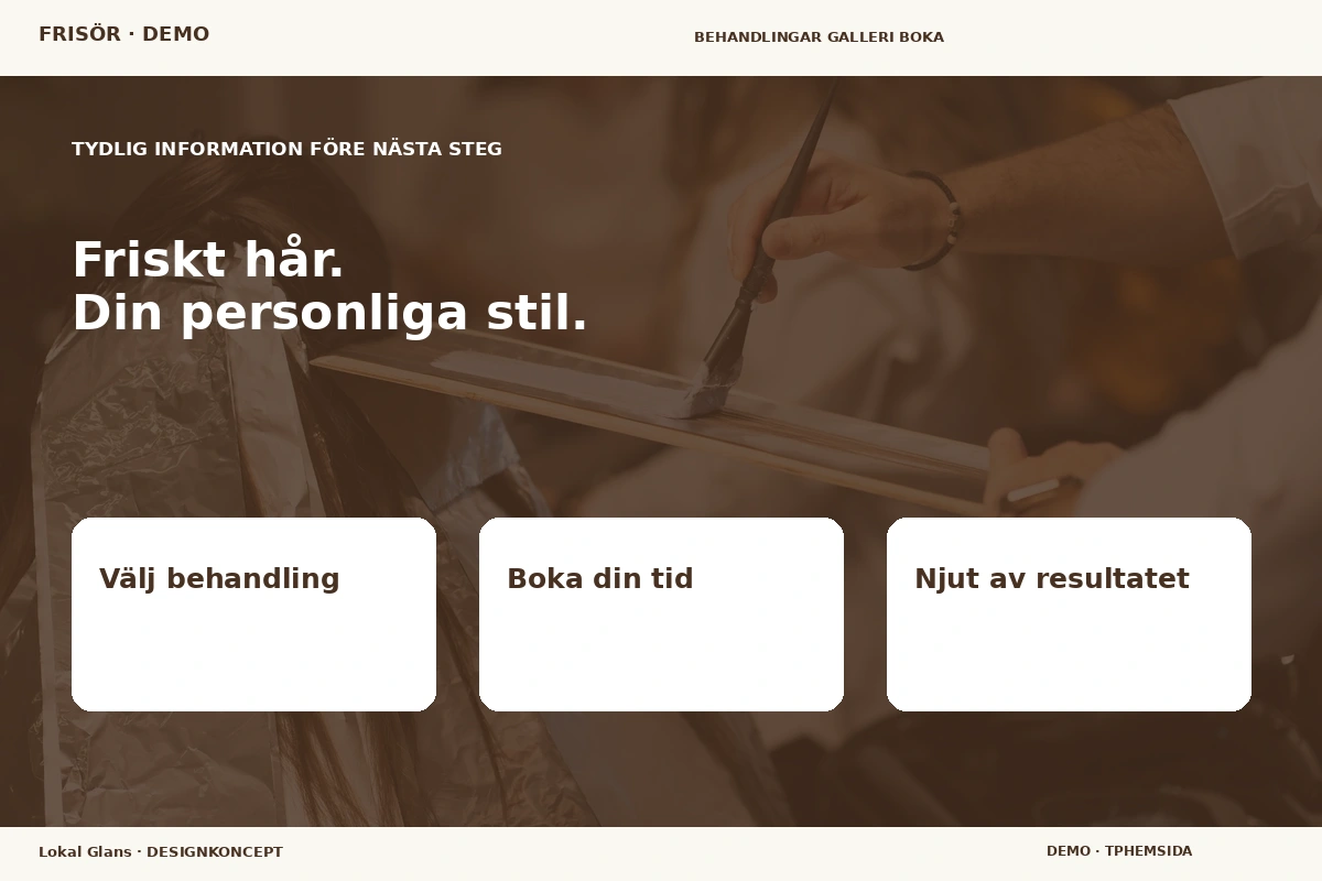 Lokal Glans – Inför ditt val för frisör