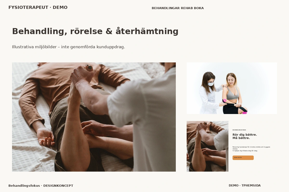 Behandlingsfokus – Behandling, rörelse & återhämtning för fysioterapeut