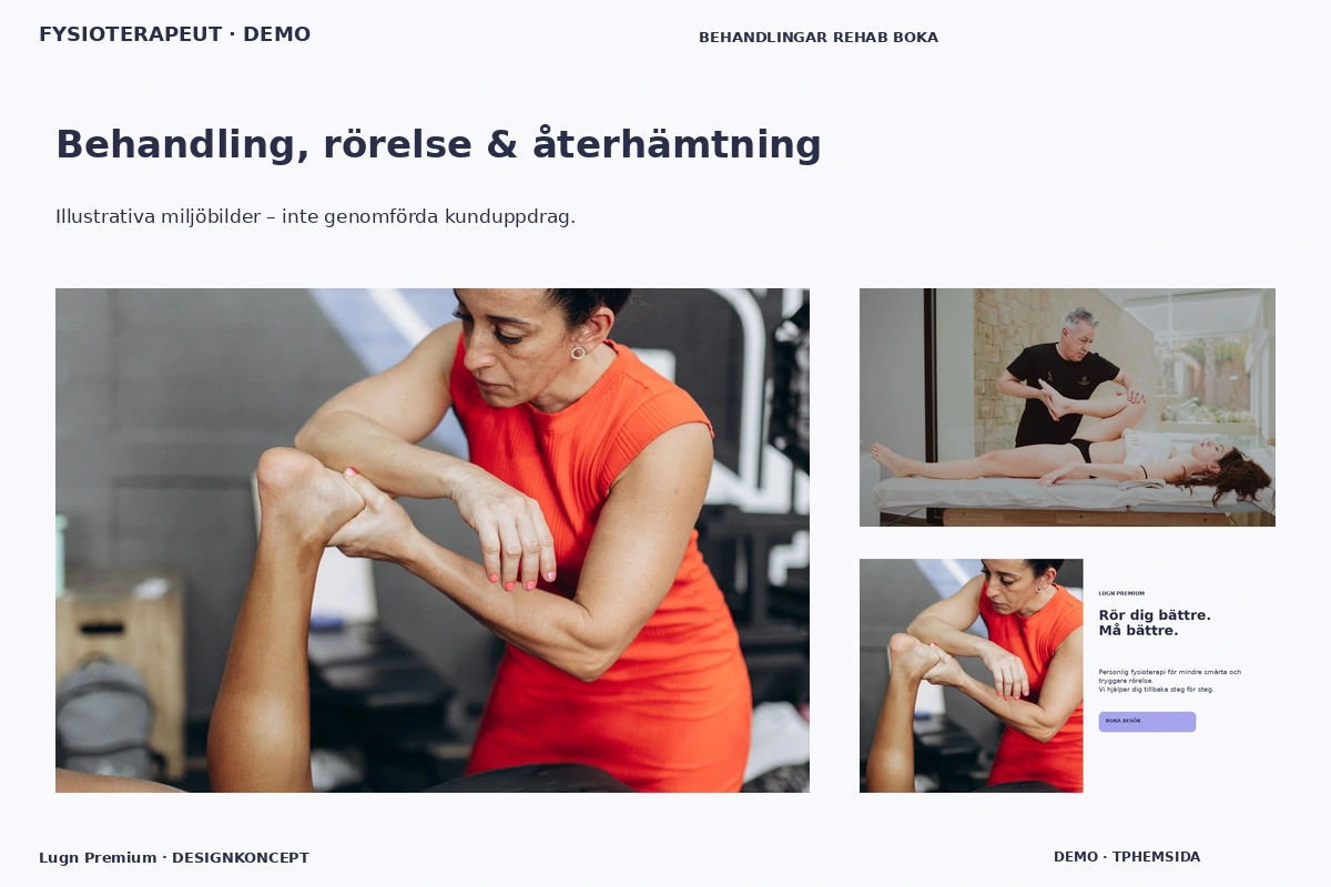 Lugn Premium – Behandling, rörelse & återhämtning för fysioterapeut