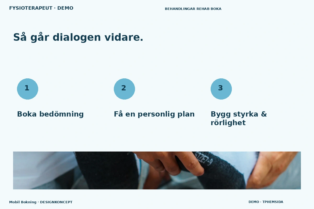 Mobil Bokning – Så fungerar dialogen för fysioterapeut