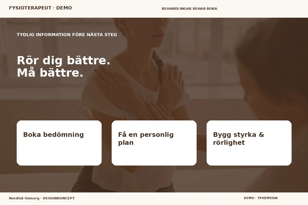Nordisk Omsorg – Inför ditt val för fysioterapeut